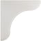 Ekena Millwork 1 3/4"W x 5 1/2"D x 5 1/2"H Eaton Wood Vintage Decor Bracket, Chalk Dust White BKTWD02X06X06EAWH - alternate 3